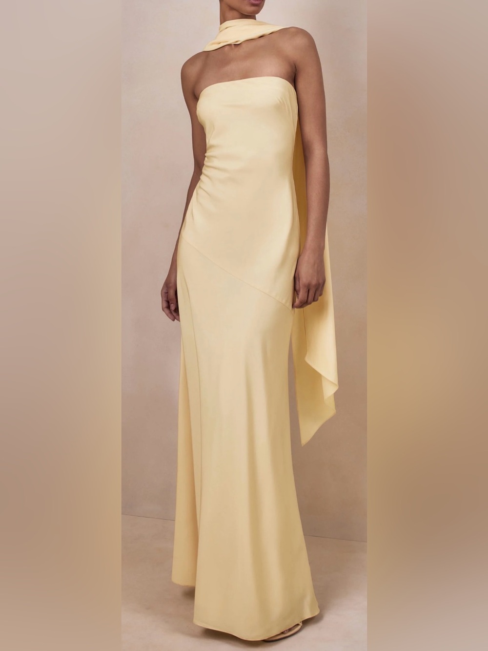 Elegant Butter Yellow Dress